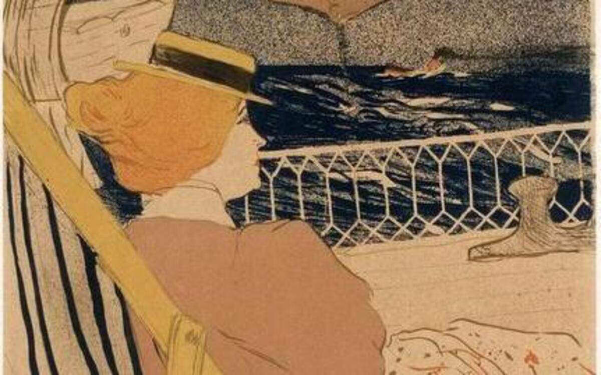 
Henri de Toulouse-Lautrec‘s “La Passagère du 54 – Promenade en Yacht” from 1895 is among the works in the new Crocker exhibit.
