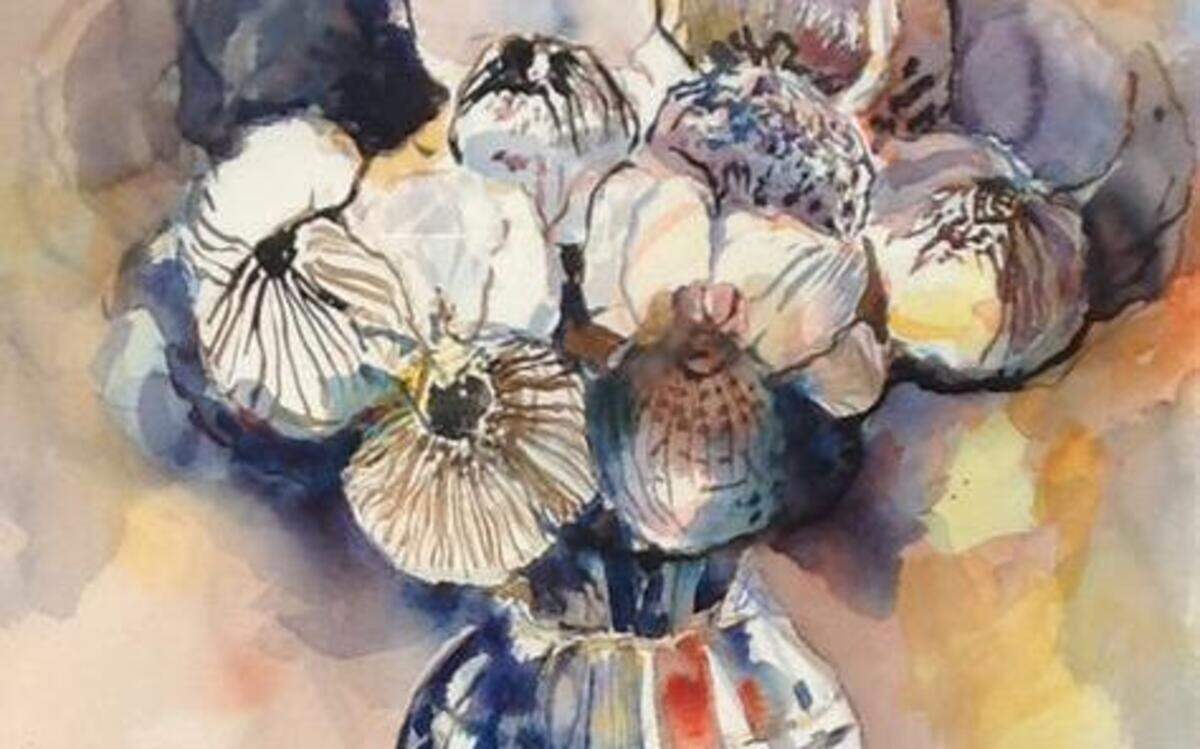 
 “Iris Susiana” by Jim Estey is among the works at the Sacramento Fine Arts Center.
