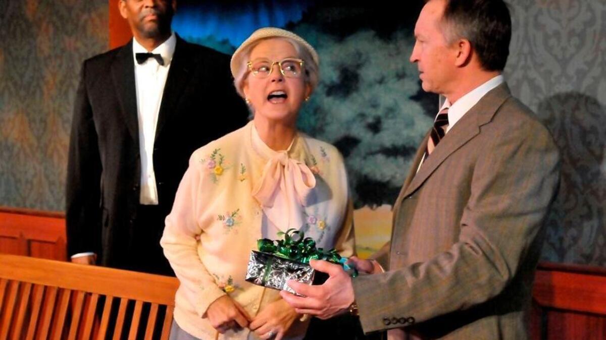 Sacramento Theater Company’s production of “Driving Miss Daisy” with Michael J. Asberry as Hoke, Janis Stevens as Daisy, and Scott Divine as Boolie.