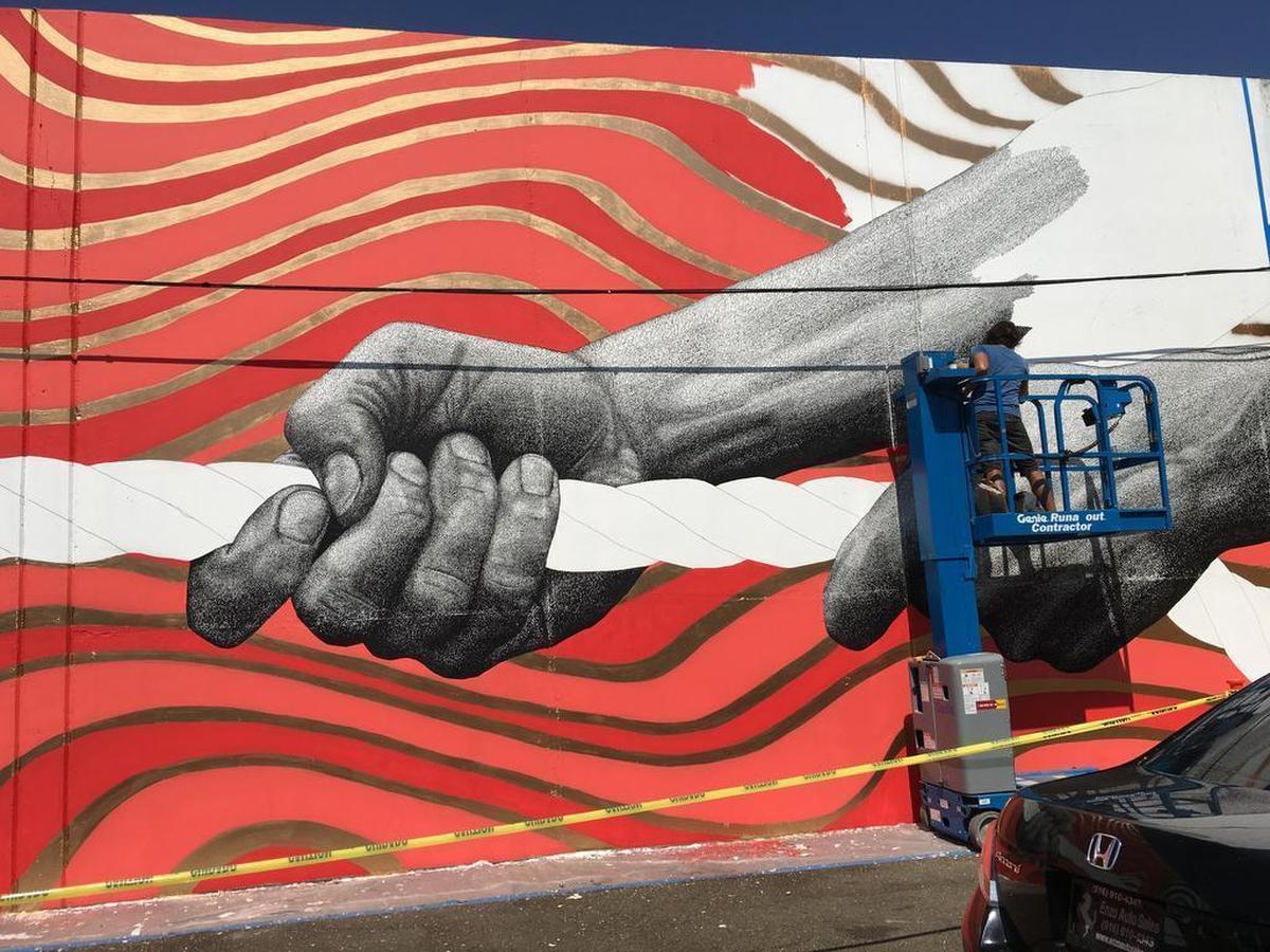 Mural by Bryan Valenzuela in midtown Sacramento.