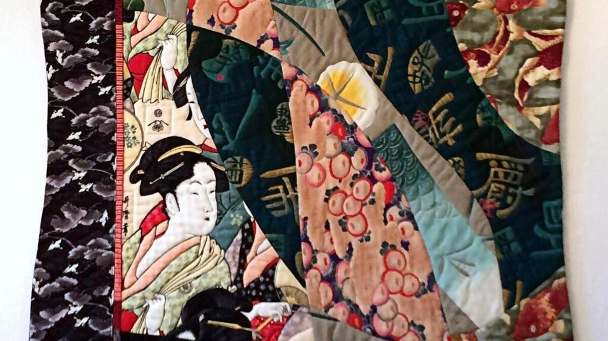 Ann Sanderson’s quilt is part of the ARTHOUSE on R show “ARTful Women.”