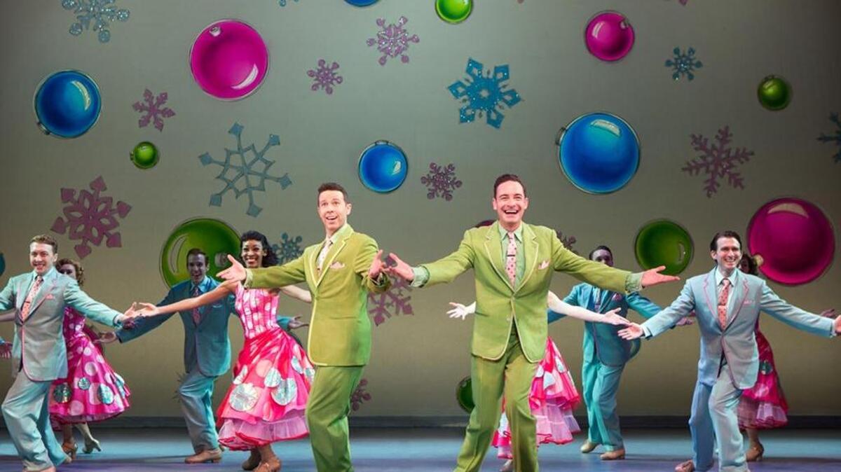 The touring company of “Irving Berlin’s White Christmas”