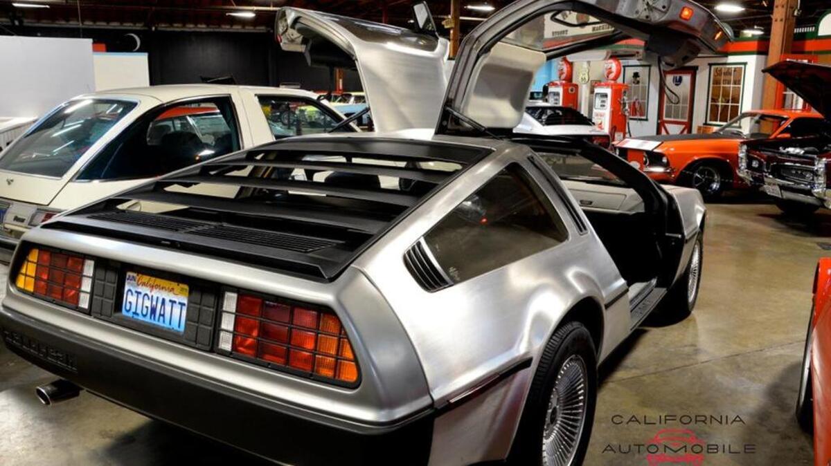 The 1981 DeLorean DMC-12 at the California Auto Museum.