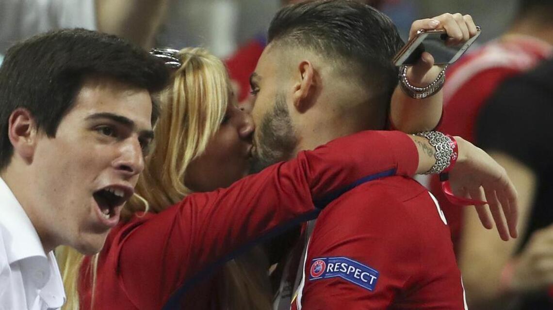 The celebratory kiss that went viral