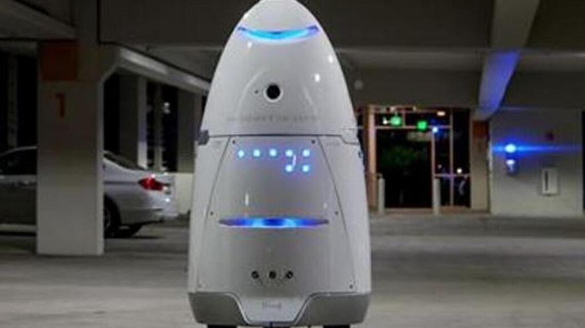 Security robot at Stanford Shopping Center runs over child