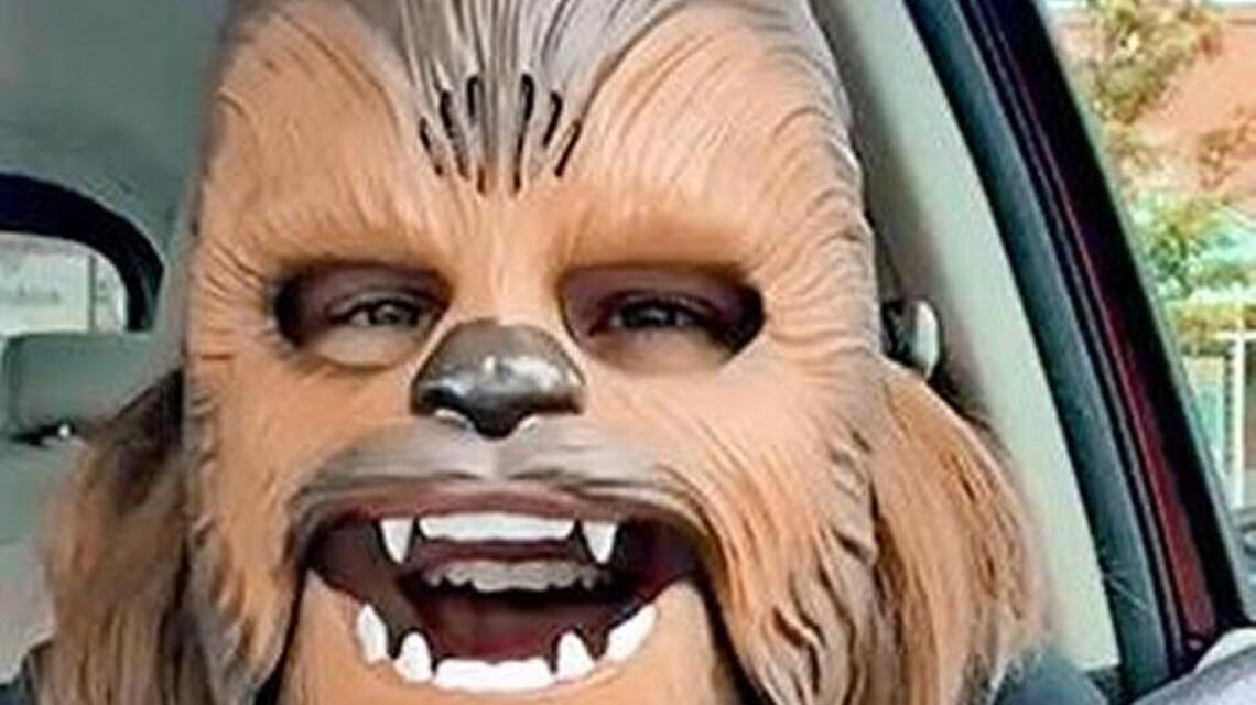 Woman’s laughing Chewbacca mask video blows up the Internet