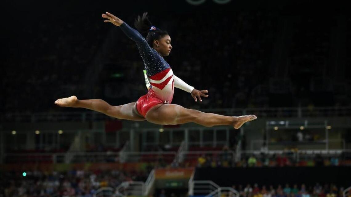 Zac Efron and Simone Biles in a social media crush