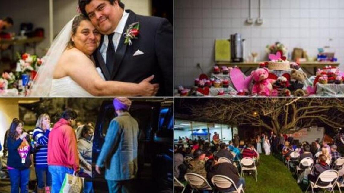 Couple forced to leave Oroville Dam area hold their Valentine’s Day wedding at Roseville evacuation center