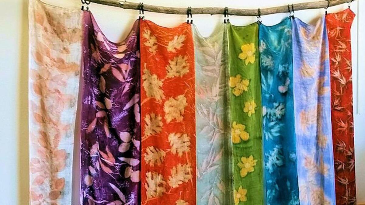 Scarves by artist Terry Shearn