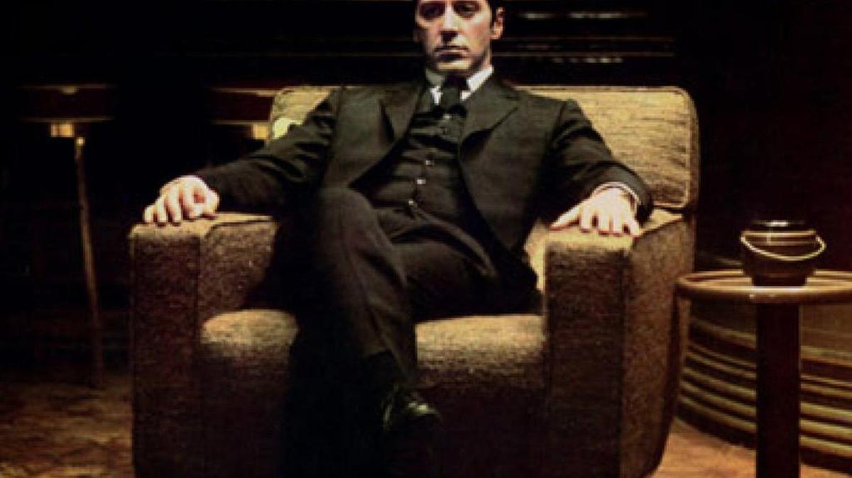 Al Pacino plays Michael Corleone in “The Godfather: Part II.” Paramount brass wanted him fired during filming of the original “Godfather.”