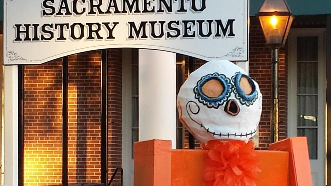 The Sacramento History Museum, pictured during a Dia de los Muertos celebration in October 2017, was hit by a break-in in the early hours of Saturday, July 31 2021.