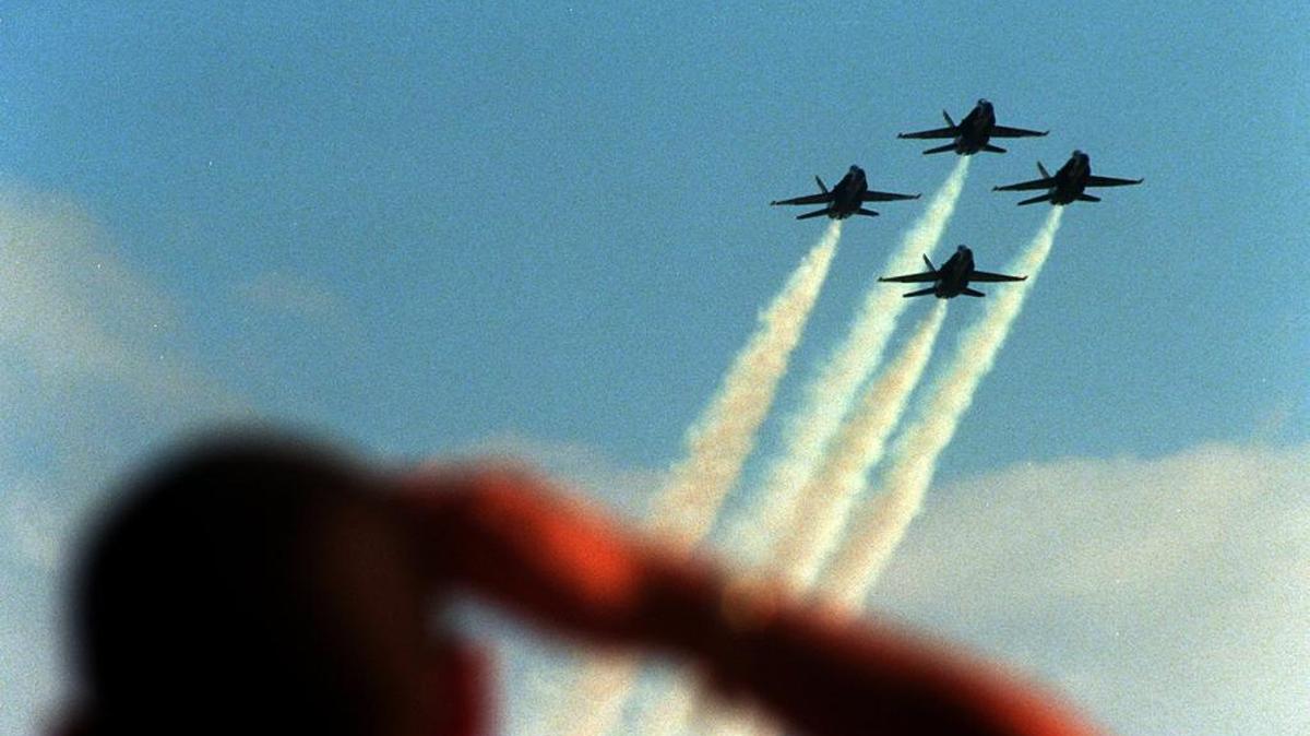 The U.S. Navy Blue Angels team