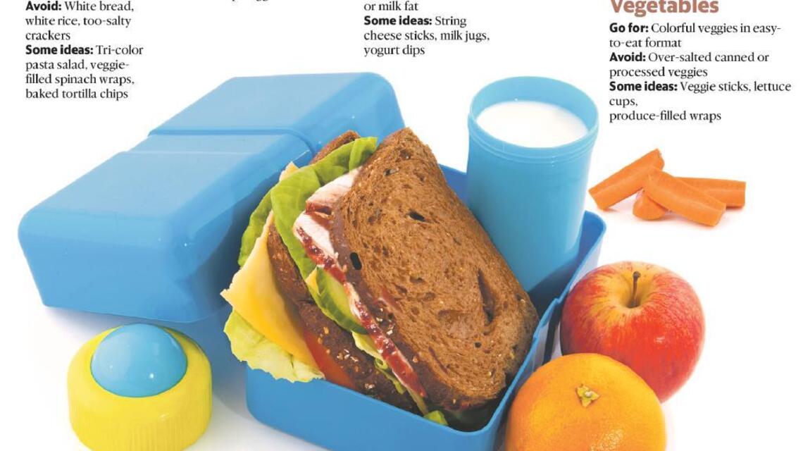 Updated lunchbox wisdom pushes more veggies, less meat