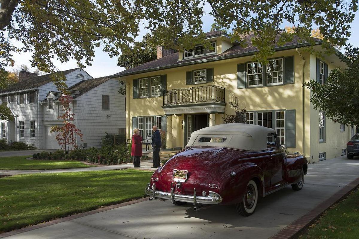 A 1941 Chevrolet is parked in a Fabulous 40s home’s driveway in Sacramento on Tuesday, November 17, 2015.