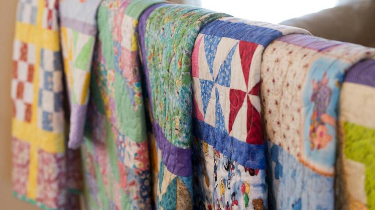 Motivated by the death of a daughter, Maule started sewing for a cause: making quilts for other people stricken by disease to help keep them warm.