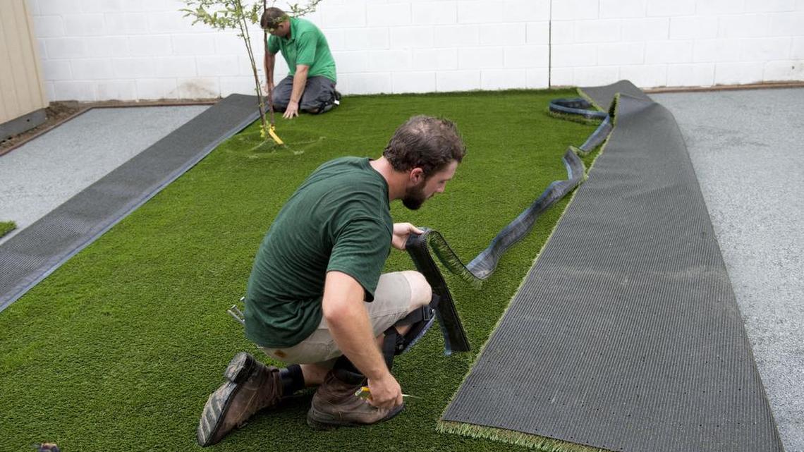 Installing artificial turf is one way homeowners can cut down on their water use. Proper installation is key to its longevity.