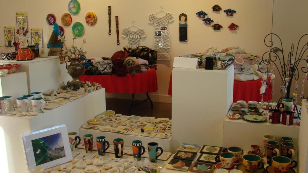 Davis’ Pence Gallery offers handmade items by locals.