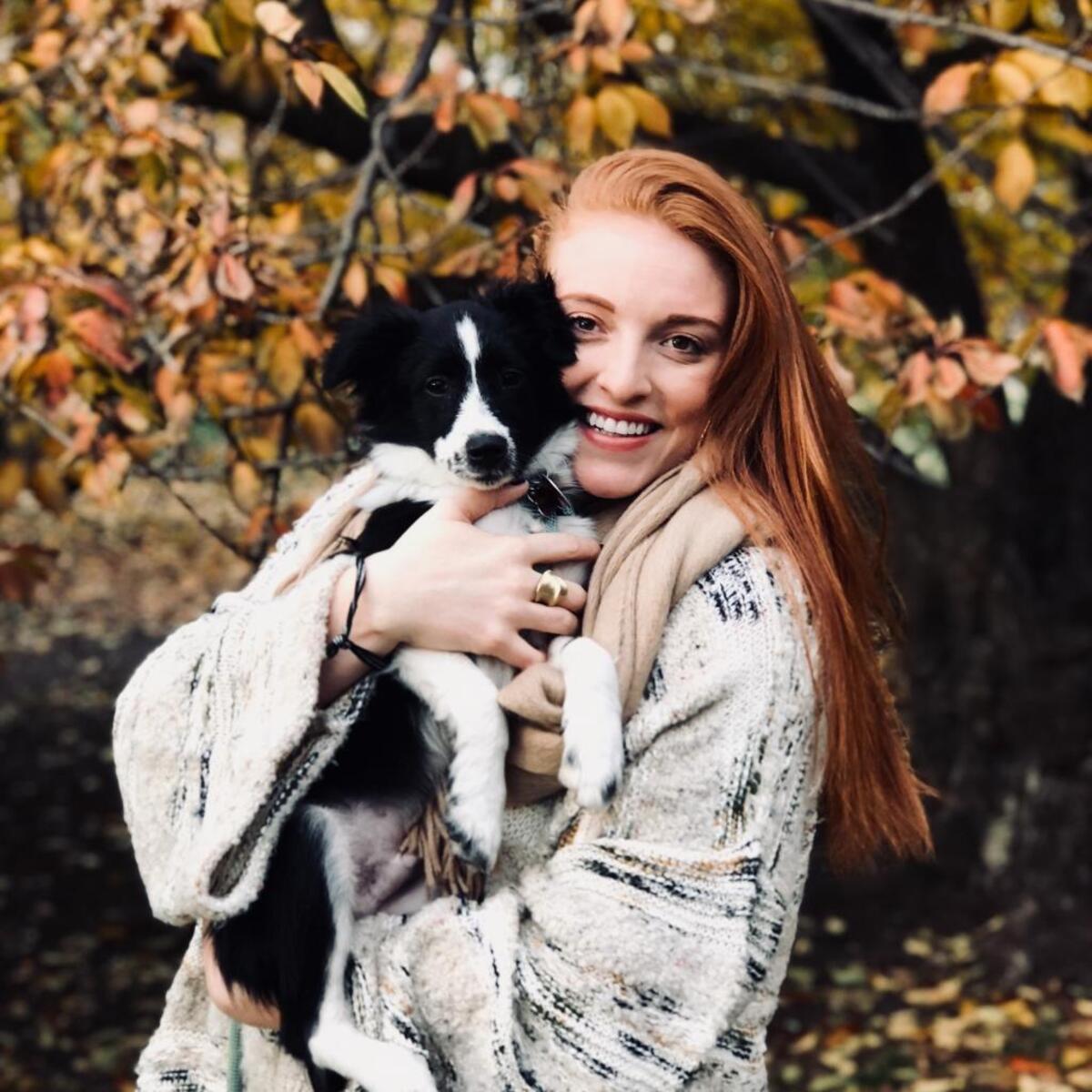 Mango with adopter Sydney Baldwin