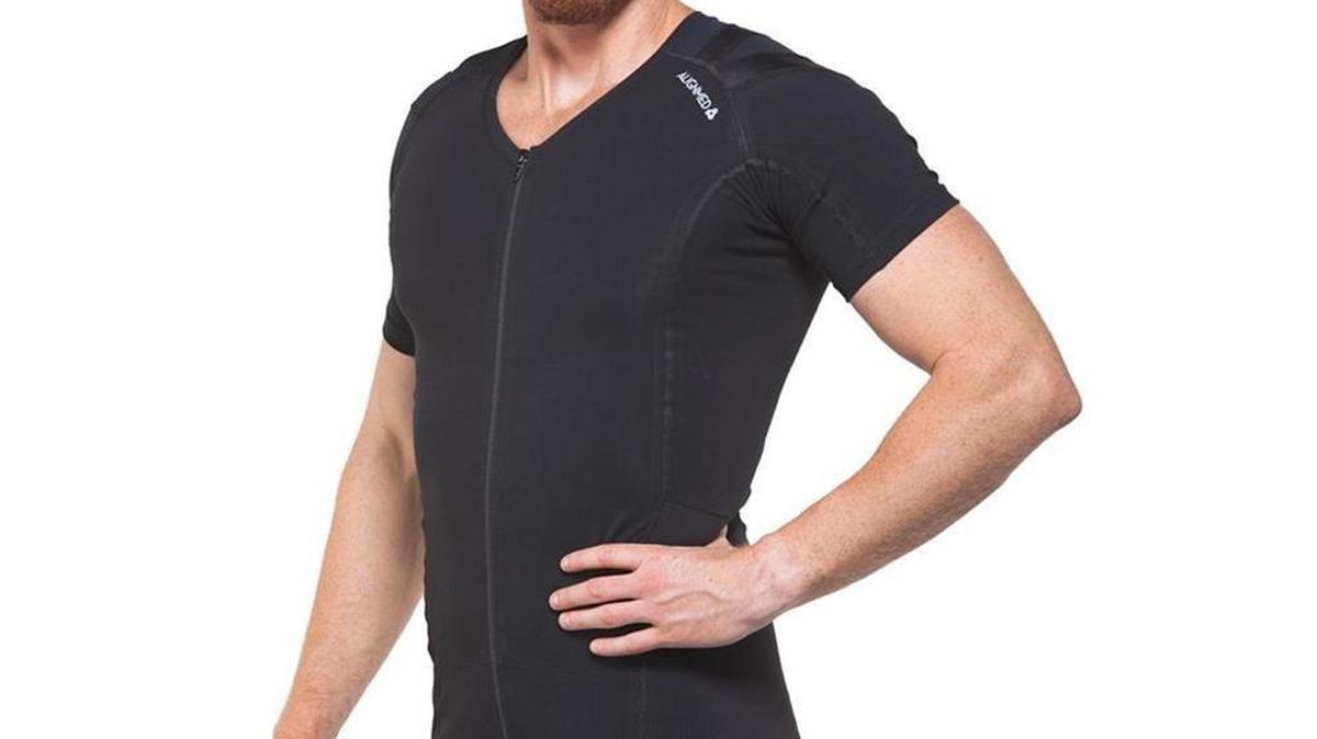 
The Alignmed Posture Shirt 2.0 cost $95 but helps back pain. 
