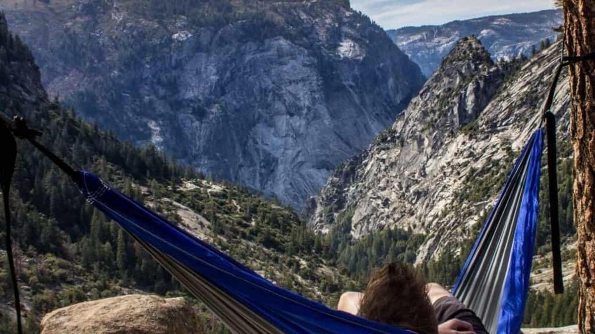 For $38, Serac offers a sturdy, 9-foot long, 4.5-foot wide parachute nylon hammock.