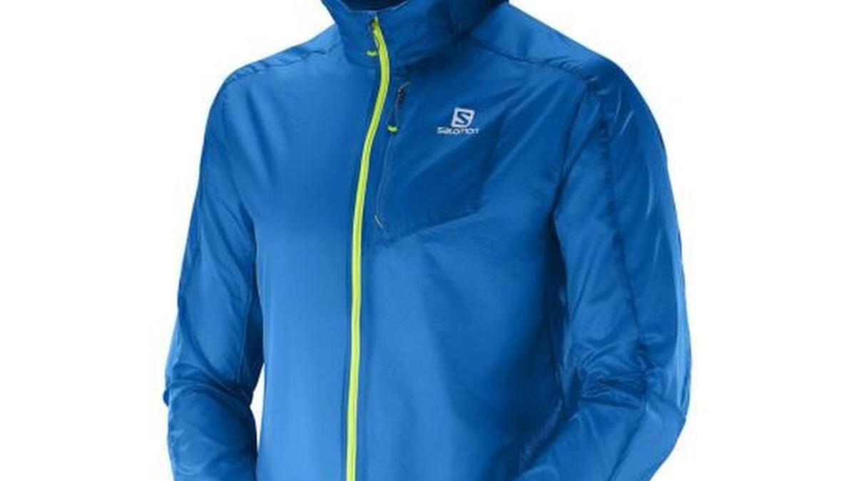 This lightweight Salomon jacket is perfect for hitting the trails in spring, when light rain and wind can hit.