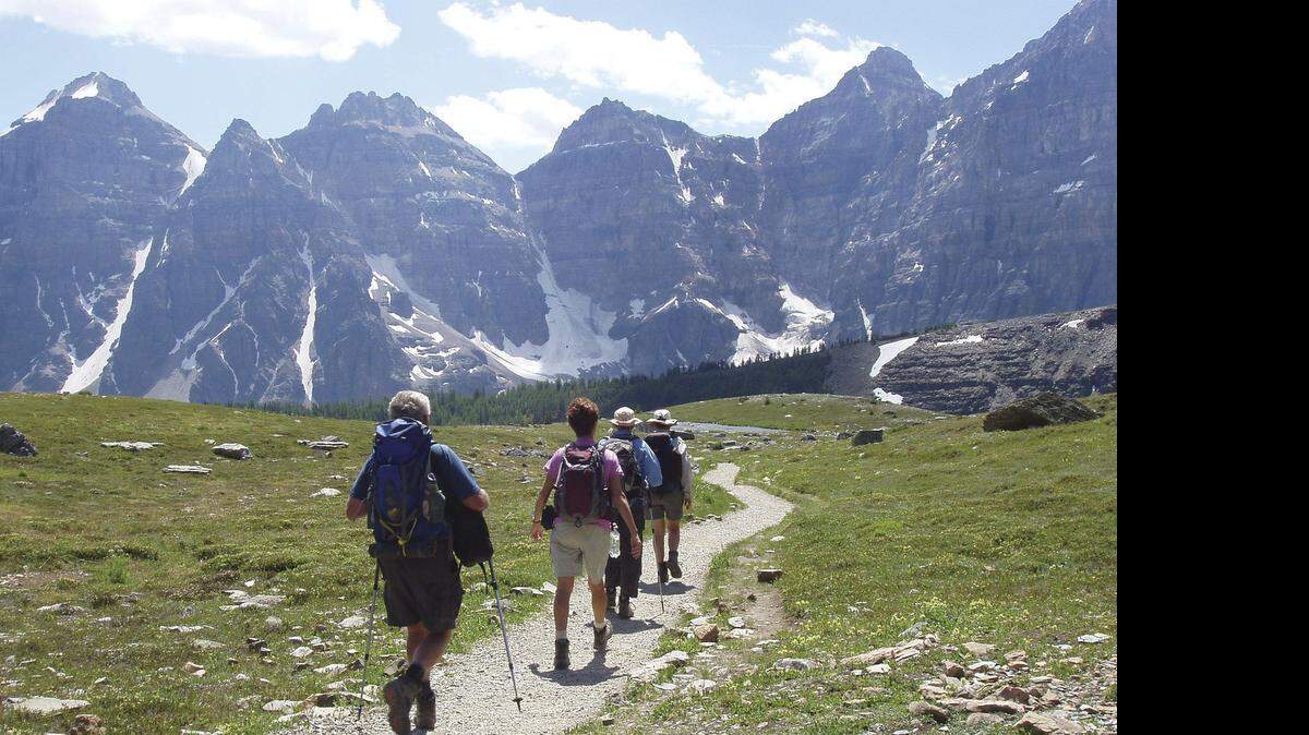 
A hike in the Canadian Rockies is an example of the excursions offered by Road Scholar, an education-promoting travel service once called Elderhostel.
