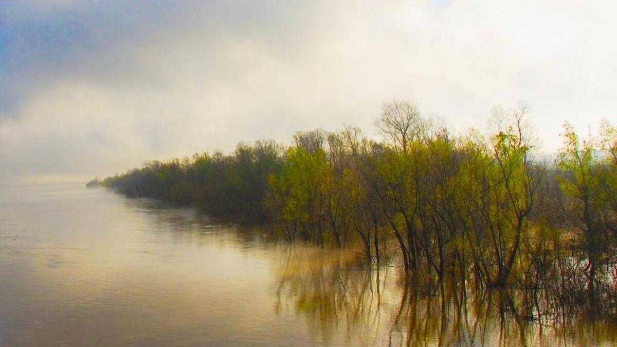 An early morning on the Mississippi River, taken near Baton Rouge, La., in March.