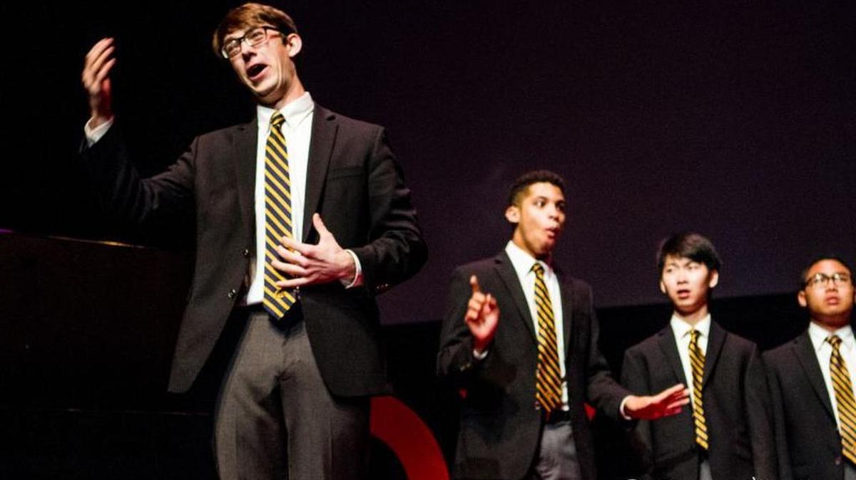 The UC Men’s Octet performed at the 2015 TEDxBerkeley conference.