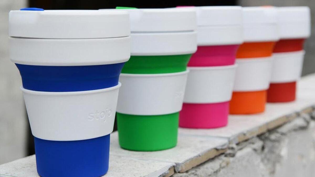 Stojo Collapsible Cups cost $14.99 and can be stored in your back pocket.