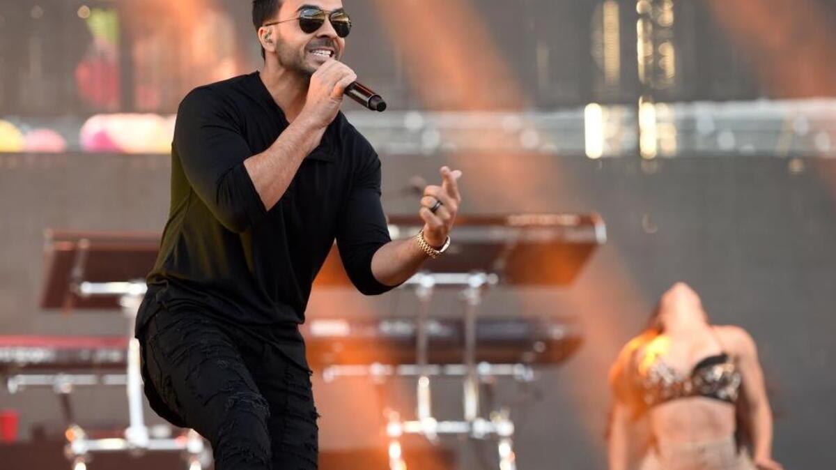 Luis Fonsi performs at Wango Tango at StubHub Center on Saturday, May 13, 2017, in Carson, Calif.
