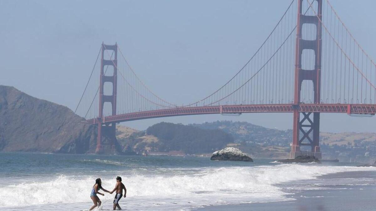 Fans of the “Star Wars” series will be able to see a Star Destroyer and TIE Fighters above the Golden Gate Bridge this weekend through a cellphone app during Force Friday II, a three-day augmented reality event.