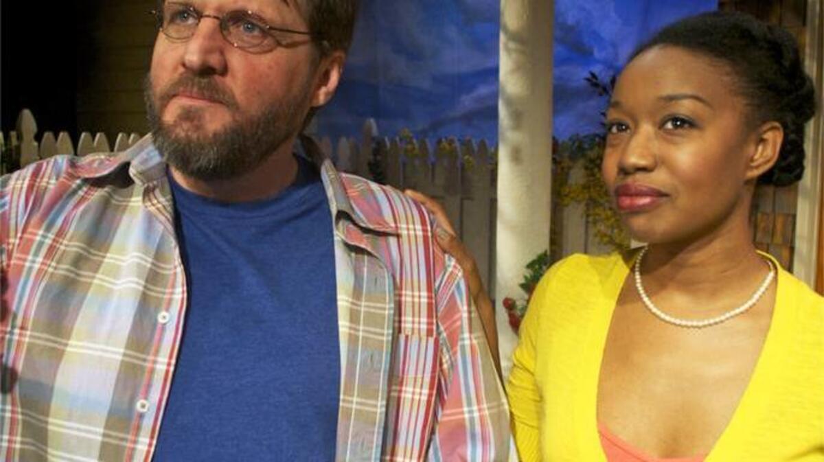 Kurt Johnson and Maya Lynne Robinson in the B Street Theatre production of “Echo Location”