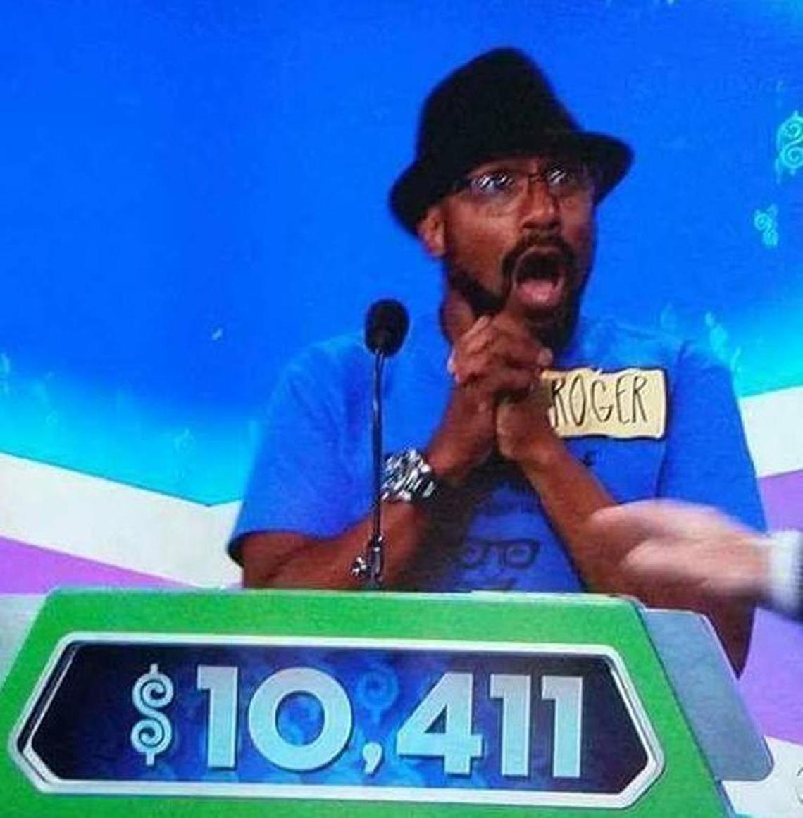 Sacramento resident Roger Cobb learns he’s won on CBS’s “The Price Is Right!”.