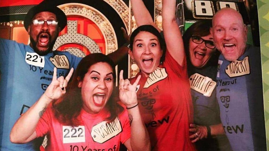 Sacramento’s Roger Cobb and friends having fun at “The Price Is Right!” studio. The Sacramentan won big.
