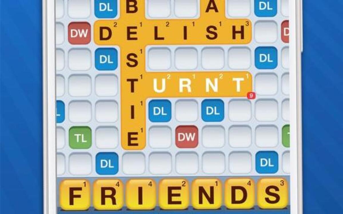 This image released by Zynga shows the Words With Friends app. Game developer Zynga said Tuesday it is adding 50,000 internet slag words to its list of playable terms.