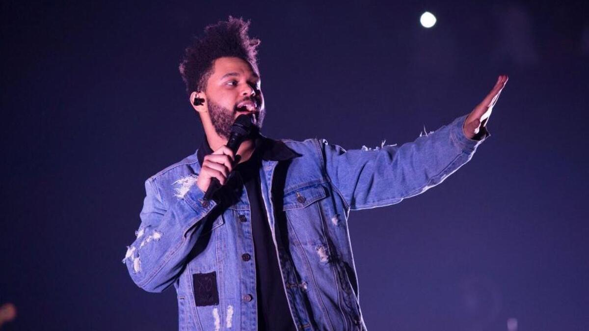 The Weeknd performs at Power 105.1’s Powerhouse on Oct. 26 at Barclays Center in New York. He is one of three headline acts for this year’s Coachella.