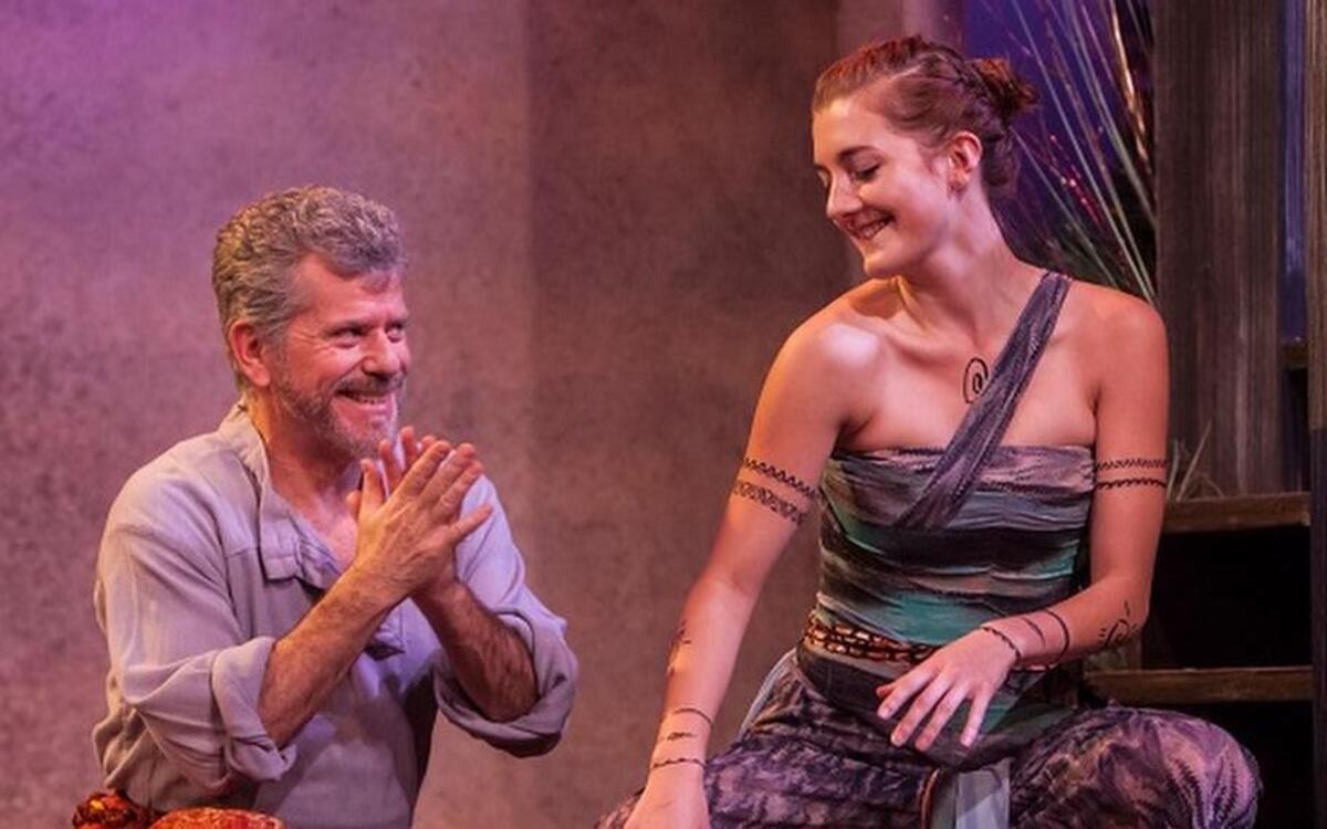 Sacramento Theatre Company’s “The Tempest” stars Matt K. Miller as Prospero, with Emily Serdahl as Ariel.