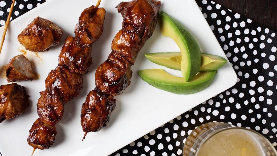 BBQ Chicken Skewers make the most of bland boneless, skinless chicken breasts.