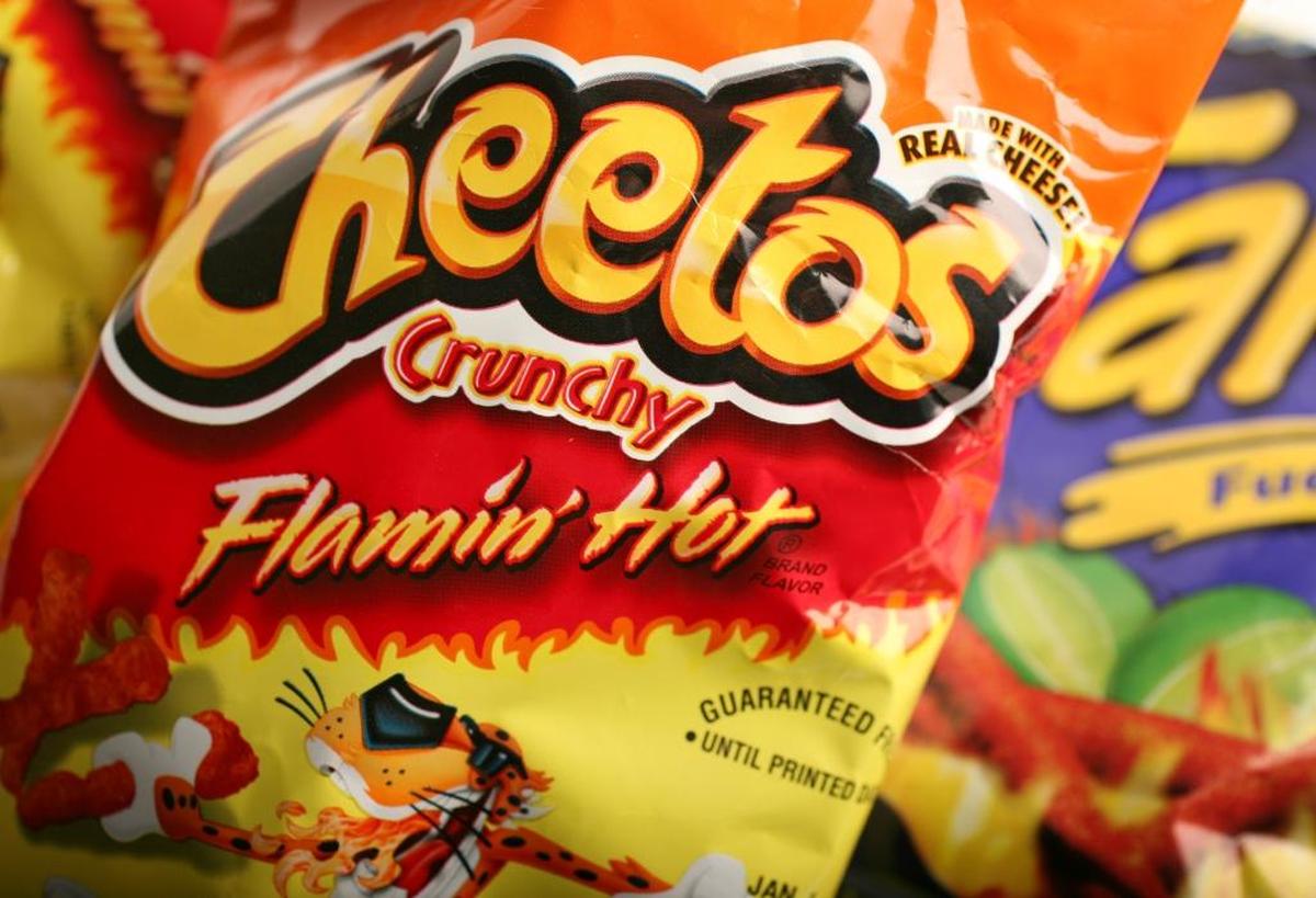Flamin’ Hot Cheetos lend crunch and heat to the DTLA Flaming Hot Burrito at Cilantro Lime restaurant in Los Angeles, one of Yelp’s 10 most “outrageously spicy dishes in 2025.