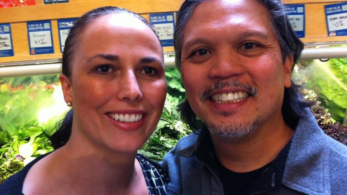 Terese and Dio Esperas of A Healthy Kitchen caterers. “(Catering) is not just about the food. It’s also understanding how the whole evening is going to flow,” Terese said.