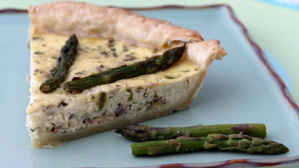 Asparagus with Wild Mushroom Quiche (recipe, Page 2D)