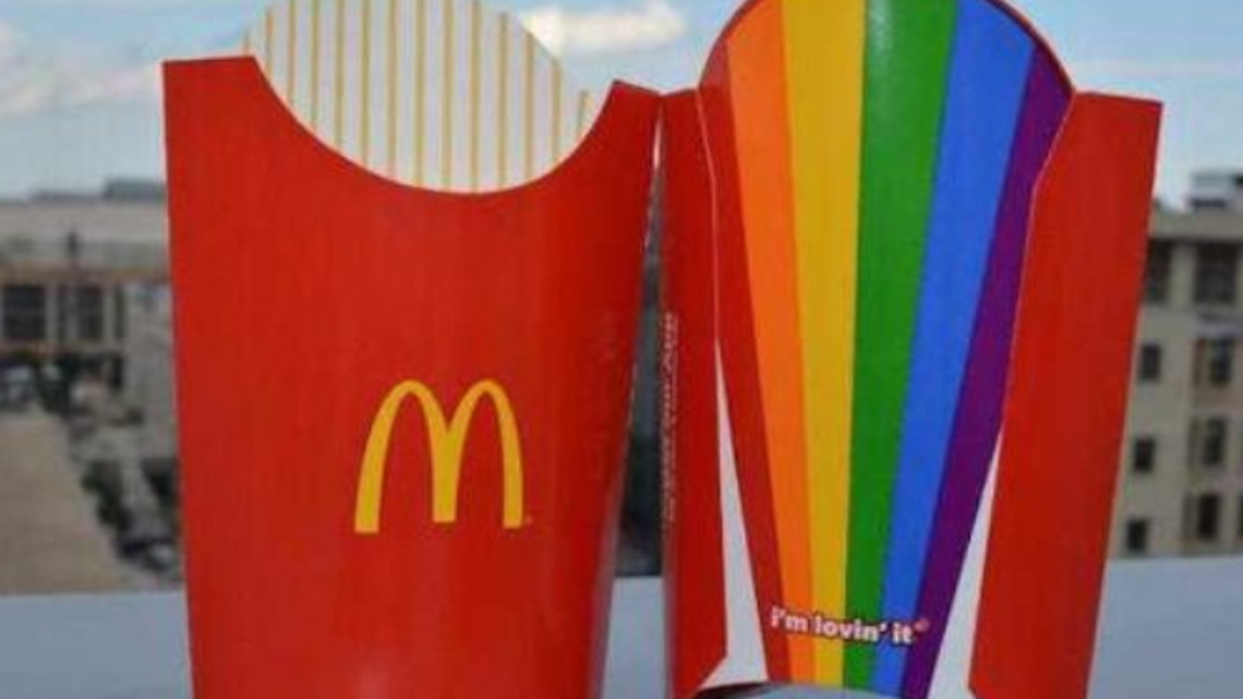 McDonald’s will be serving fries in rainbow boxes in June at participating Bay Area outlets to celebrate gay pride events.