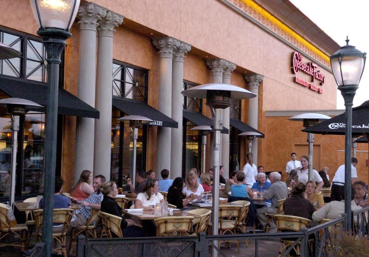 The Cheesecake Factory on Arden Way is seen here. The restaurant on Wednesday is giving away free slices with orders through a delivery service.
