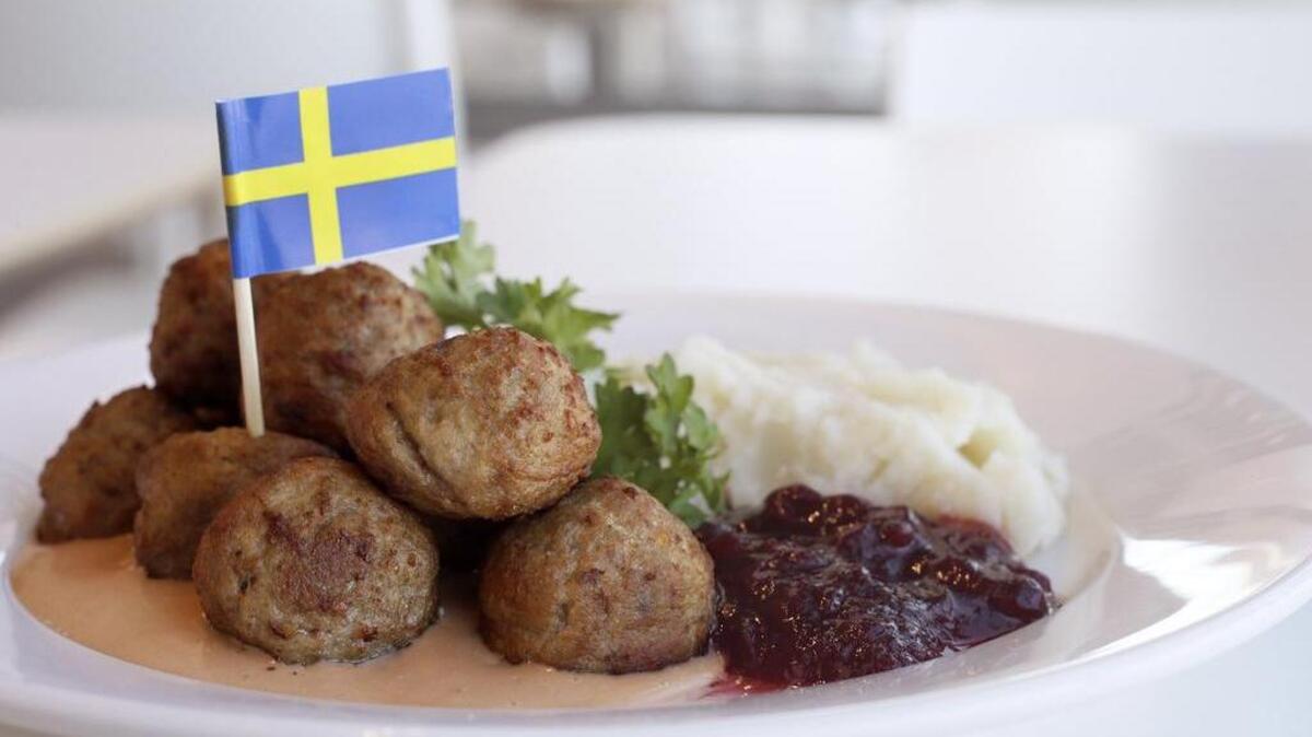 Swedish meatballs at IKEA.