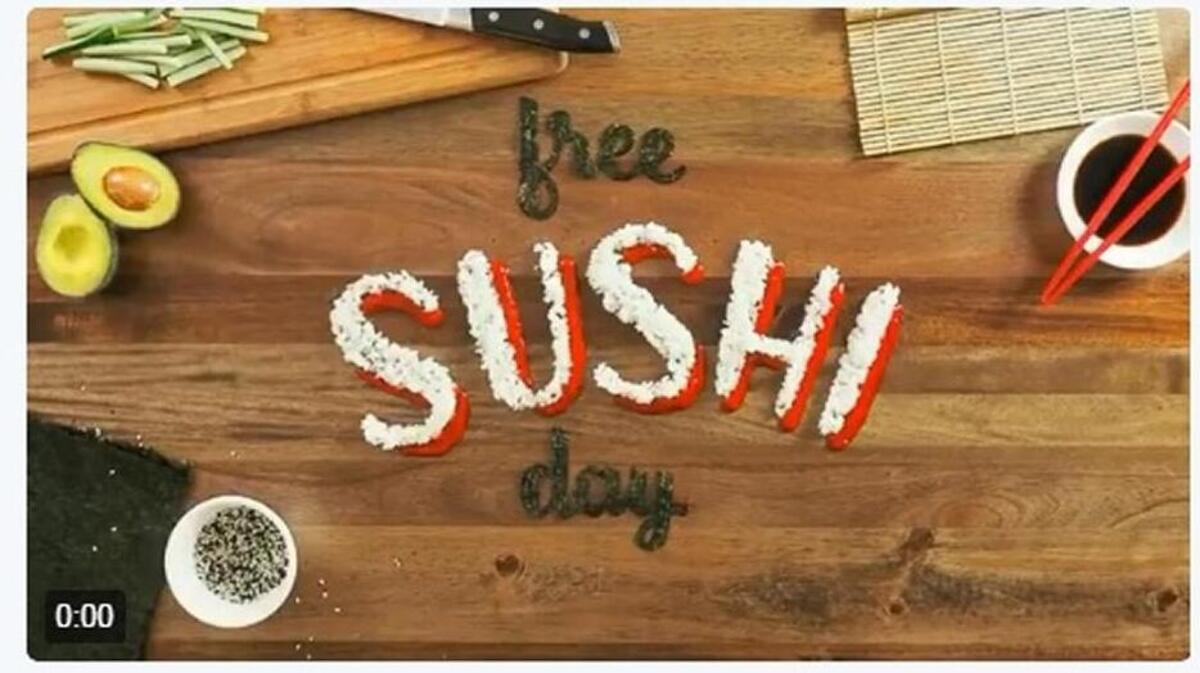 P.F. Chang’s is offering free sushi rolls Thursday at paricipating restaurants.