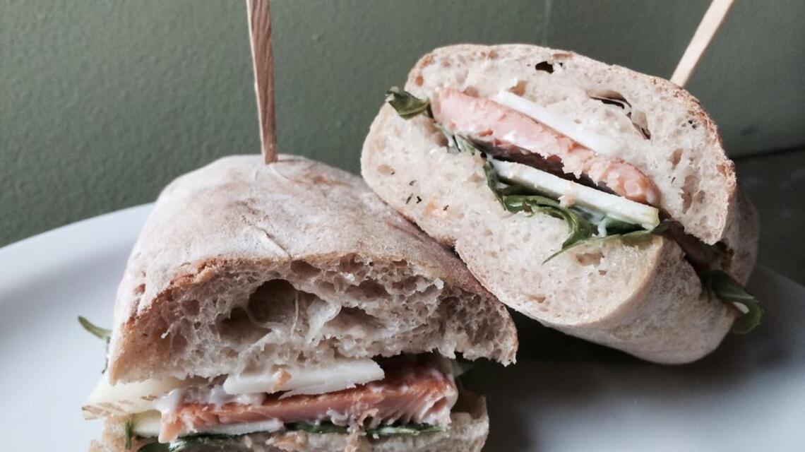 Juno’s smoked-trout sandwich