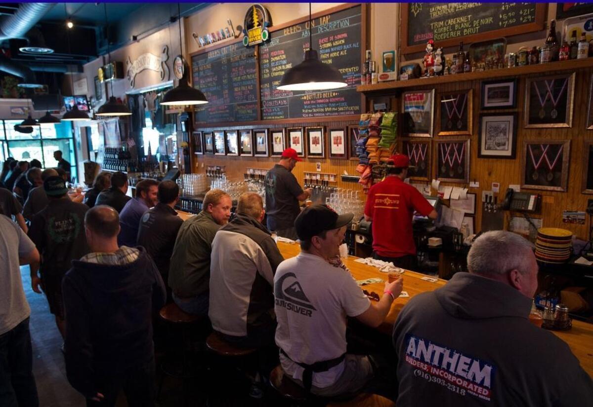 Russian River Brewing Co., packed as usual with patrons, is considered one the country’s best breweries and produces, in Pliny the Elder, one of the best beers.