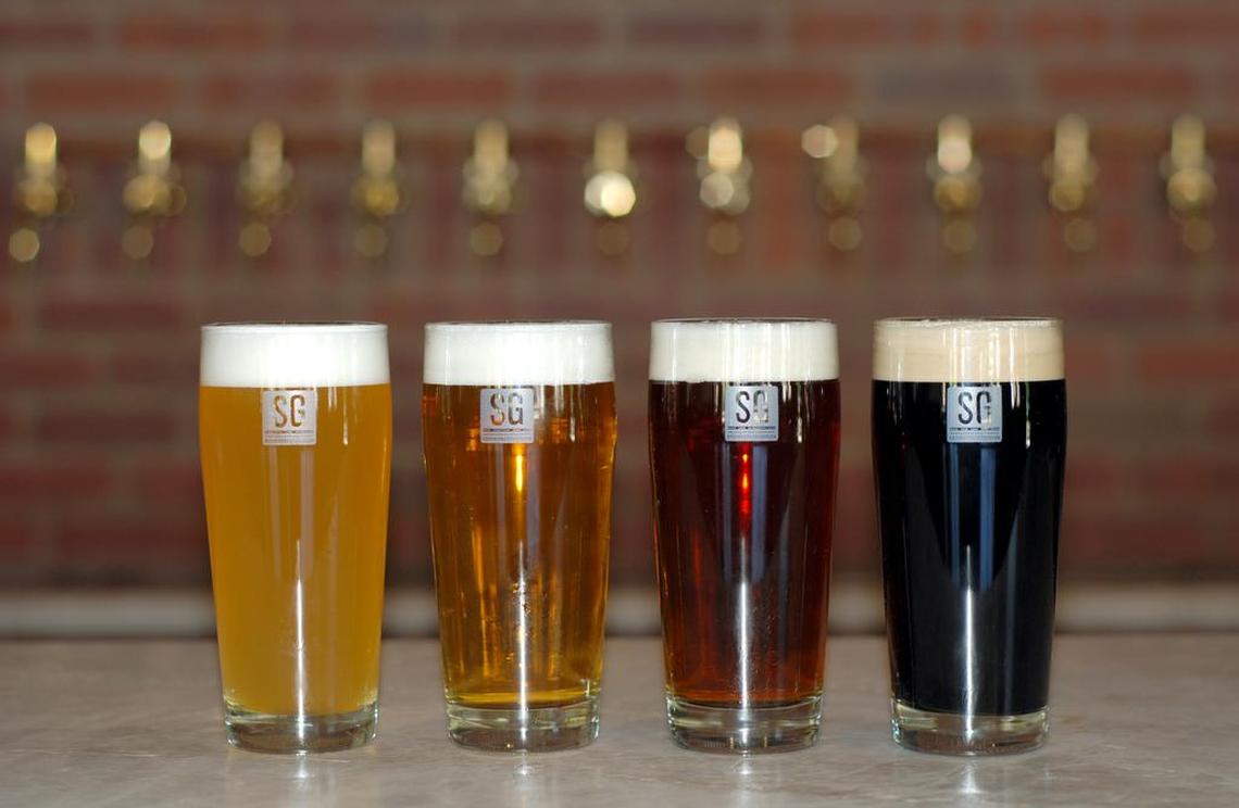 Beers from Solid Ground Brewing in Diamond Springs.