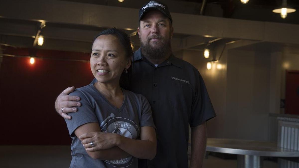 Daniel Murphy and his wife Elle Murphy, owners of Twelve Rounds Brewing Co. in East Sacramento, are leaving the businesses. Daniel Murphy faced a firestorm of online dissent when he posted some strong views about women, Barack Obama and Muslims.