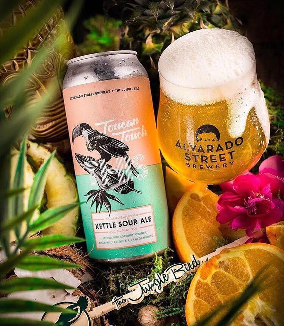 Alvarado Street Brewery’s Toucan Touch This, brewed in collaboration with Sacramento’s Jungle Bird tiki bar.